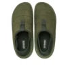Klasické veganské semišové mokasíny „Army Green“