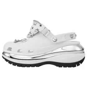 Mega Crush Clog „White Silver“