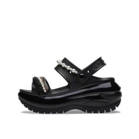 Mega Crush Pearl Ruffle Sandal „Black“