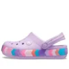 Nazouváky Crocband Chevron s korálky „Lilac Multi“