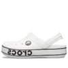 Nazouváky Crocband Logo „White Black“