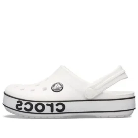 Nazouváky Crocband Logo „White Black“