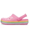 Nazouváky Crocband Rainbow Glitter „Pink“