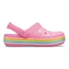 Nazouváky Crocband Rainbow Glitter „Pink“