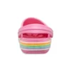 Nazouváky Crocband Rainbow Glitter „Pink“
