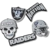 NFL Las Vegas Raiders – sada 5 ozdob na boty Jibbitz™ NFL Las Vegas Raiders – sada 5 ozdob na boty Jibbitz™