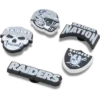 NFL Las Vegas Raiders – sada 5 ozdob na boty Jibbitz™ NFL Las Vegas Raiders – sada 5 ozdob na boty Jibbitz™