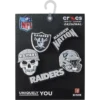 NFL Las Vegas Raiders – sada 5 ozdob na boty Jibbitz™ NFL Las Vegas Raiders – sada 5 ozdob na boty Jibbitz™
