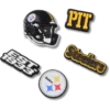 NFL Pittsburgh Steelers – balení 5 kusů ozdob na boty Jibbitz NFL Pittsburgh Steelers – balení 5 kusů ozdob na boty Jibbitz