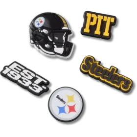 NFL Pittsburgh Steelers – balení 5 kusů ozdob na boty Jibbitz