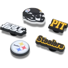 NFL Pittsburgh Steelers – balení 5 kusů ozdob na boty Jibbitz
