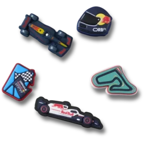 Oracle Red Bull Racing Crocs – balení 5 kusů ozdob Jibbitz na boty