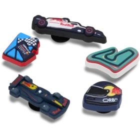 Oracle Red Bull Racing Crocs – balení 5 kusů ozdob Jibbitz na boty