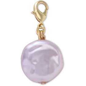 Ozdoba Jibbitz™ s růžovou perlou