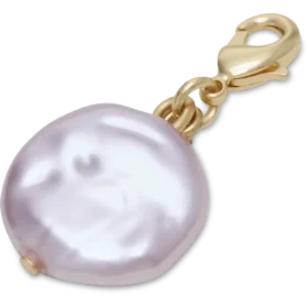 Ozdoba Jibbitz™ s růžovou perlou