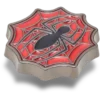 Ozdoba na boty Jibbitz s logem Spider-Mana a pavučinou