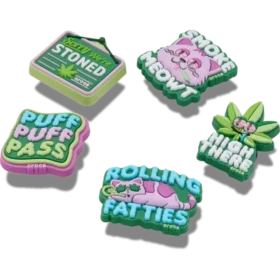 Ozdoby Jibbitz „420 Hemp Cuties“ (balení po 5 ks)