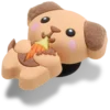 Ozdoby Jibbitz Cutie Ice Cream Puppy