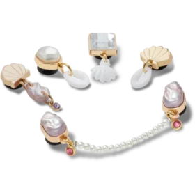 Ozdoby Jibbitz „Elevated Pearl“ (balení po 5 ks)