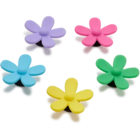 Ozdoby Jibbitz Flower Power, balení po 5 kusech