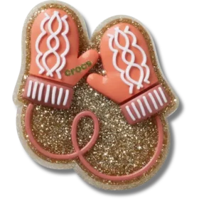 Ozdoby Jibbitz „Glitter Pink Mittens“