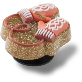 Ozdoby Jibbitz „Glitter Pink Mittens“