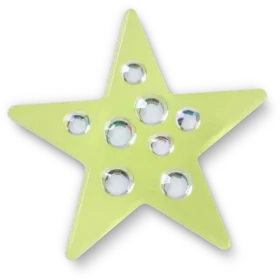 Ozdoby Jibbitz™ Green Gem Star