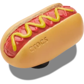 Ozdoby Jibbitz „Hot dog namočený v hořčici“
