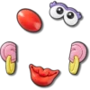 Ozdoby Jibbitz™ Mrs Potato Head, balení po 5 kusech