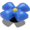 Ozdoby Jibbitz „Puffy Blue Flower“
