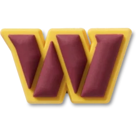 Ozdoby Jibbitz s logem týmu NFL Washington Commanders