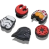 Ozdoby Jibbitz se symboly ze Star Wars, balení po 5 kusech Ozdoby Jibbitz se symboly ze Star Wars, balení po 5 kusech