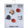 Ozdoby Jibbitz se symboly ze Star Wars, balení po 5 kusech Ozdoby Jibbitz se symboly ze Star Wars, balení po 5 kusech