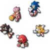Ozdoby Jibbitz™ Sonic the Hedgehog, balení po 5 kusech