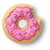 Ozdoby Jibbitz „Sprinkle Donut Bite“