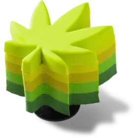 Ozdoby Jibbitz „Stacked Hemp Leaf“
