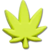 Ozdoby Jibbitz „Stacked Hemp Leaf“