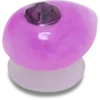 Ozdoby Jibbitz z kolekce „Amethyst February Birthstone“