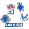 Ozdoby na boty Jibbitz™ „Armed Forces Us Air Force“ (5 ks)
