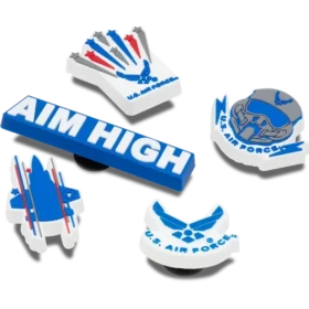 Ozdoby na boty Jibbitz™ „Armed Forces Us Air Force“ (5 ks)