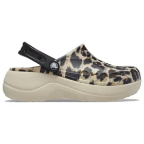 Platformové nazouváky Baya s zvířecím potiskem „Leopard“