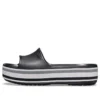 Platformové pantofle Crocband „Black Grey White“