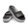 Platformové pantofle Crocband „Black Grey White“