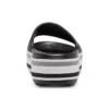 Platformové pantofle Crocband „Black Grey White“