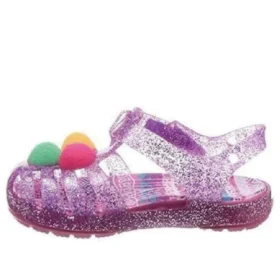 Ploché sandály Isabella Glitter „Purple Pink“