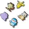 Pokémon – smíšená sada 5 ks ozdob Jibbitz™
