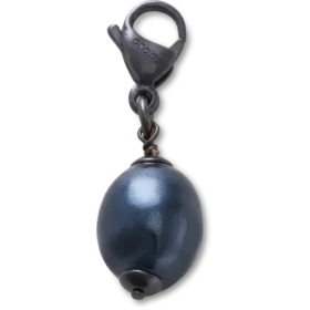 Přívěsek Jibbitz™ „Silver Black Smt Pearl“