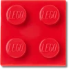 Přívěsky Lego® červená dlaždice 2×2 Ozdoby Jibbitz™