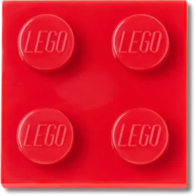 Přívěsky Lego® červená dlaždice 2×2 Ozdoby Jibbitz™
