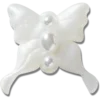 Přívěsky Meta Jelly White Butterfly Ozdoby Jibbitz™